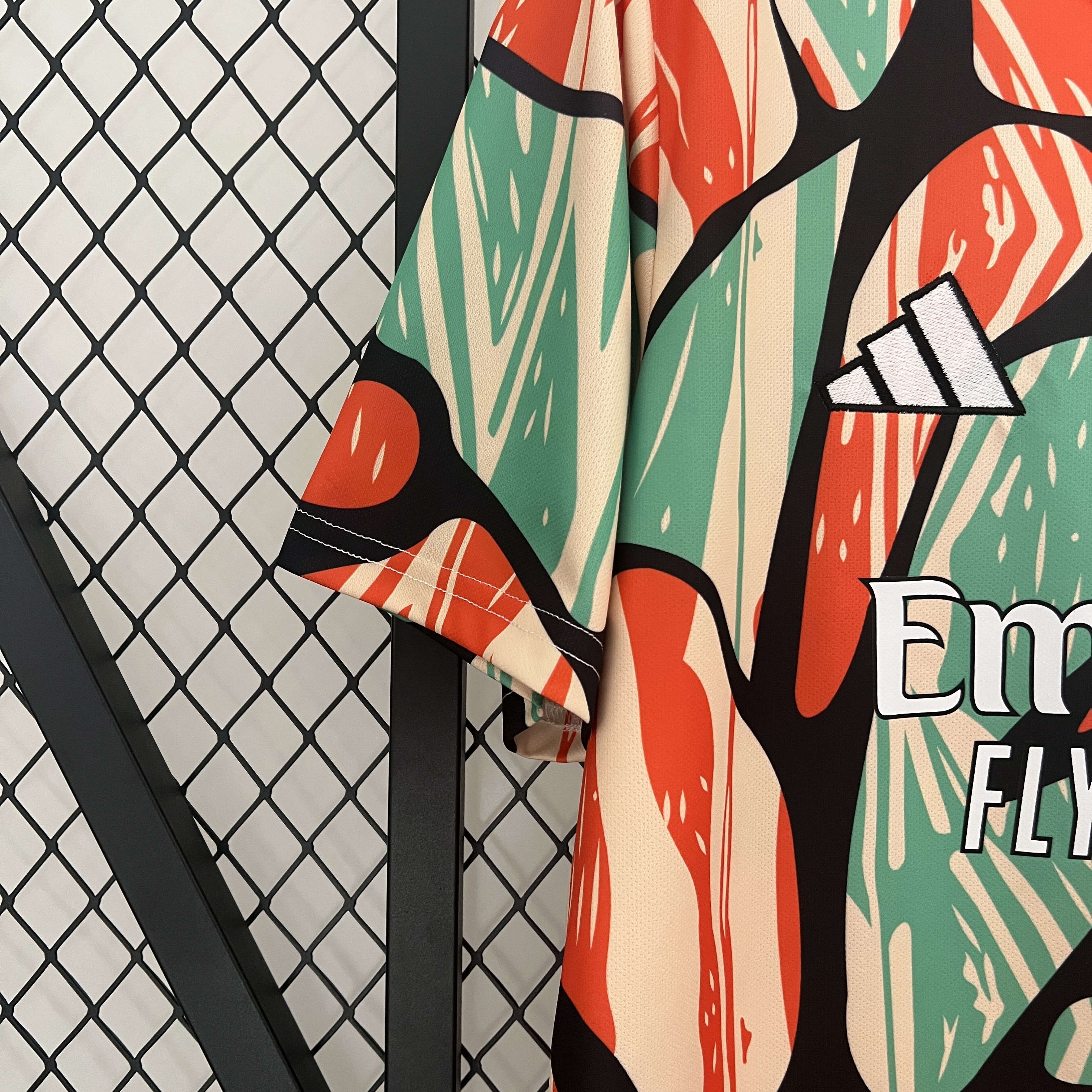 ManixJersey.com | Arsenal 24-25 Red Green Pre-match Jersey - Fans Version -Customize Name, Number and Patch | Worldwide Shipping