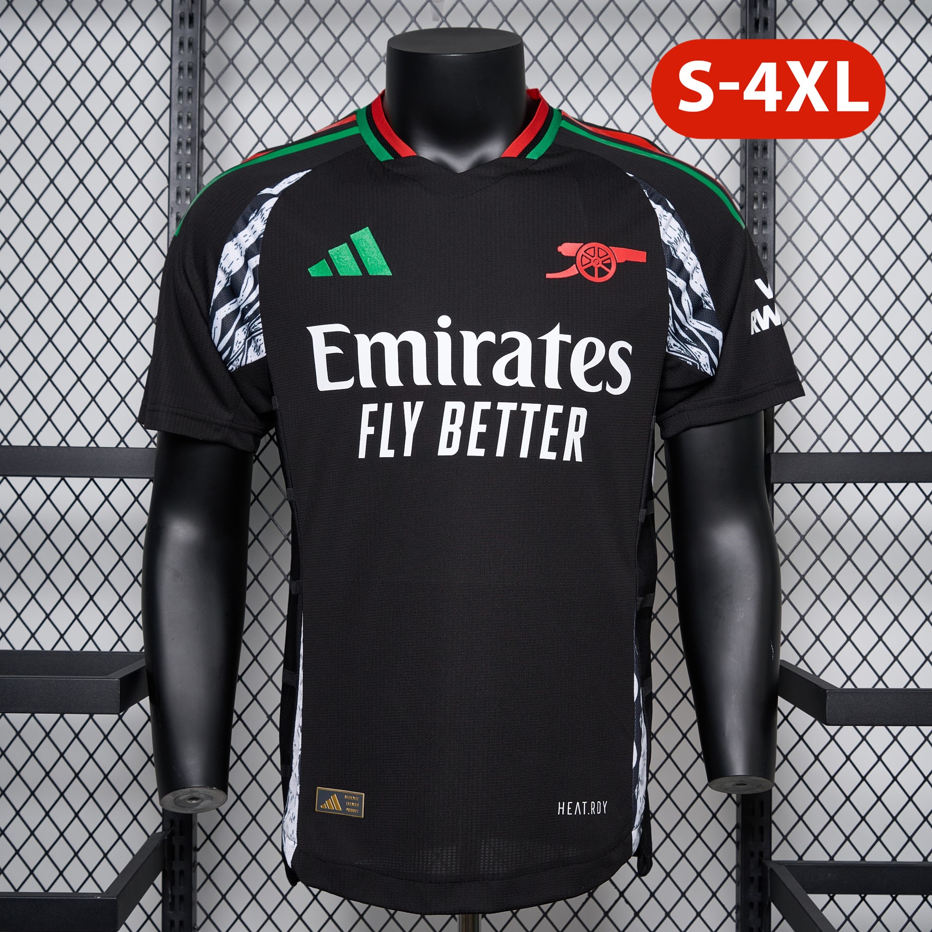 ManixJersey.com | Arsenal 24-25 Away Jersey - Player Version -Customize Name, Number and Patch | Worldwide Shipping