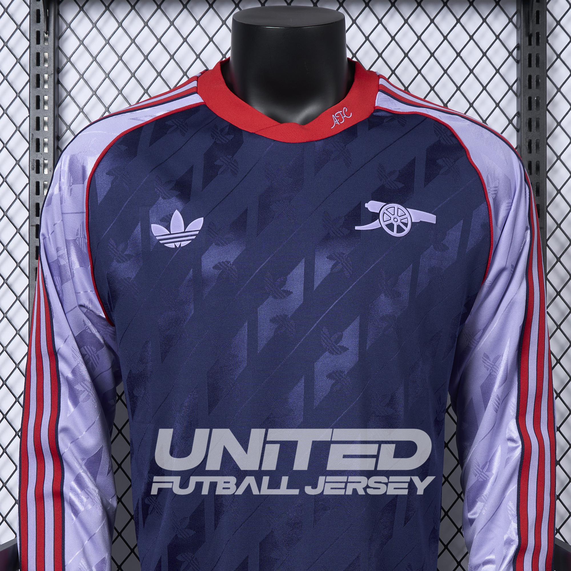 unitedfutballjersey-Arsenal 24-25 Originals LFSTLR Long Sleeve Purple Jersey - Player Version