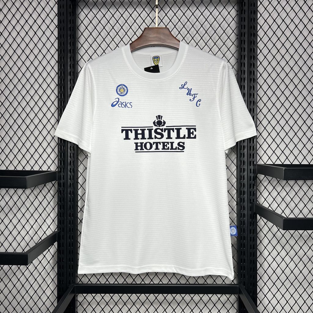 ManixJersey.com | Retro Leeds United 1995-96 Home Jersey -Customize Name, Number and Patch | Worldwide Shipping