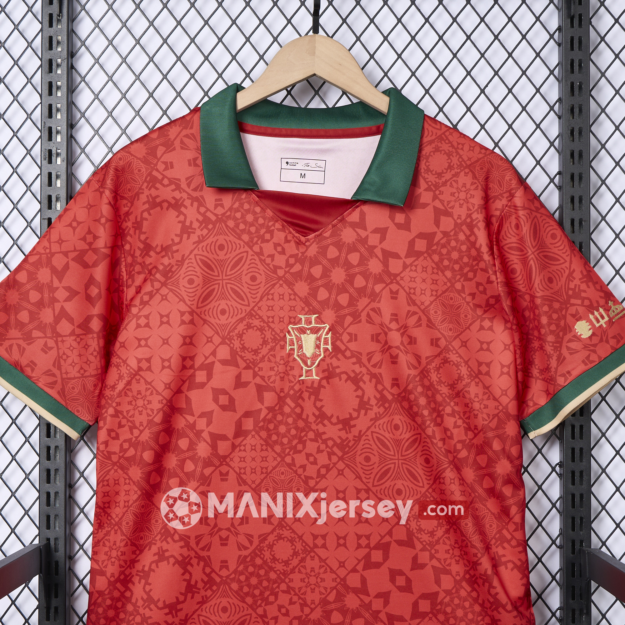ManixJersey.com | Portugal 2024-25 COMMA C.Ronaldo Jersey - Fans Version -Customize Name, Number and Patch | Worldwide Shipping