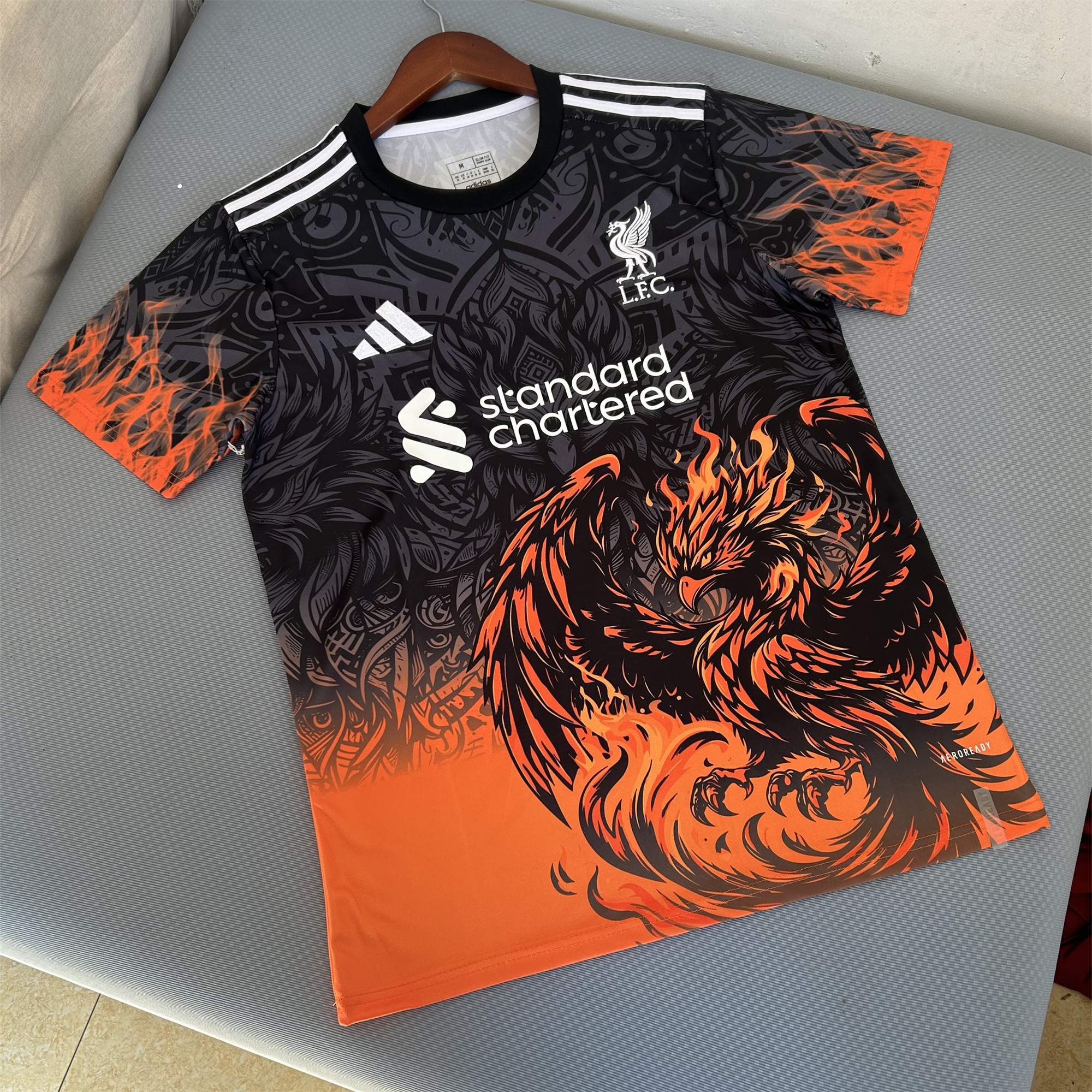 unitedfutballjersey-Liver.pool 24-25 Orange Fire Phoenix Special Edition Jersey - Fans Version