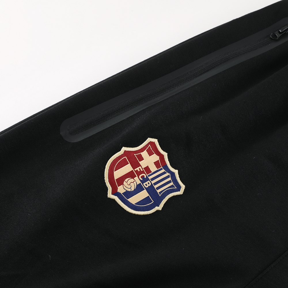 SIUjerseys-Barcelona 24-25 Unsponsored Training Hoodie Set - Black Hoodie and Pants