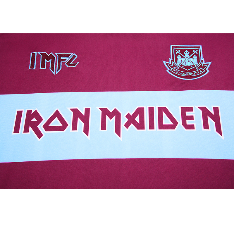 JerseysGala.com | Iron Maiden x West Ham Home Special Edition Jersey - with 11 print -Customize Name, Number and Patch | Worldwide Shipping