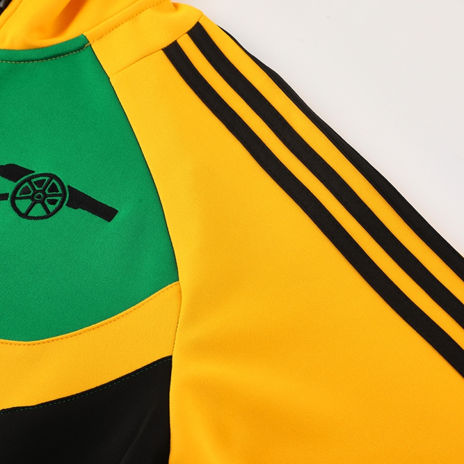 ManixJersey.com | Arsenal 24-25 Jacket Training Tracksuit - Green Top and Black Pants -Customize Name, Number and Patch | Worldwide Shipping