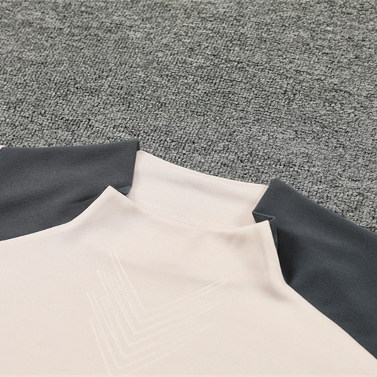 JerseysGala.com | Real Madrid 24-25 Long Sleeve Training Set - Player Version - Apricot -Customize Name, Number and Patch | Worldwide Shipping