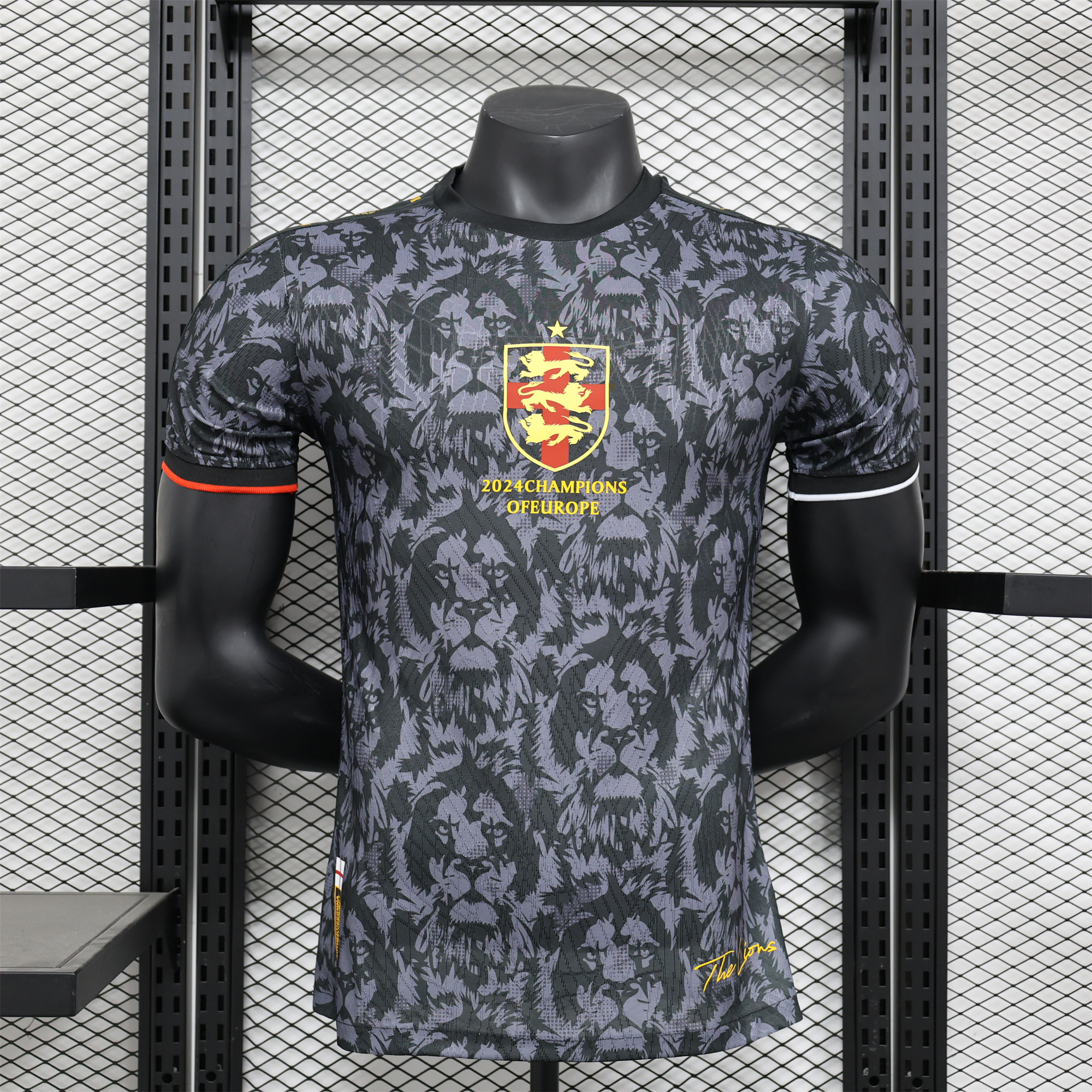 ManixJersey.com | England 2024 Black The Lions Special Edition Jersey - Player Version -Customize Name, Number and Patch | Worldwide Shipping