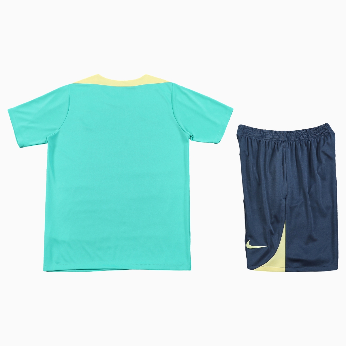 ManixJersey.com | Club América 24-25 Short-Sleeve Training Set - Light Green Top & Grey Shorts -Customize Name, Number and Patch | Worldwide Shipping