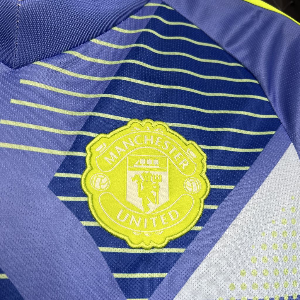 unitedfutballjersey-Manchester United 24-25 Blue Goalkeeper Jersey - Fans Version