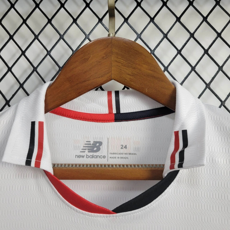 unitedfutballjersey-Sao Paulo 2024 Home Stadium Kids Kit