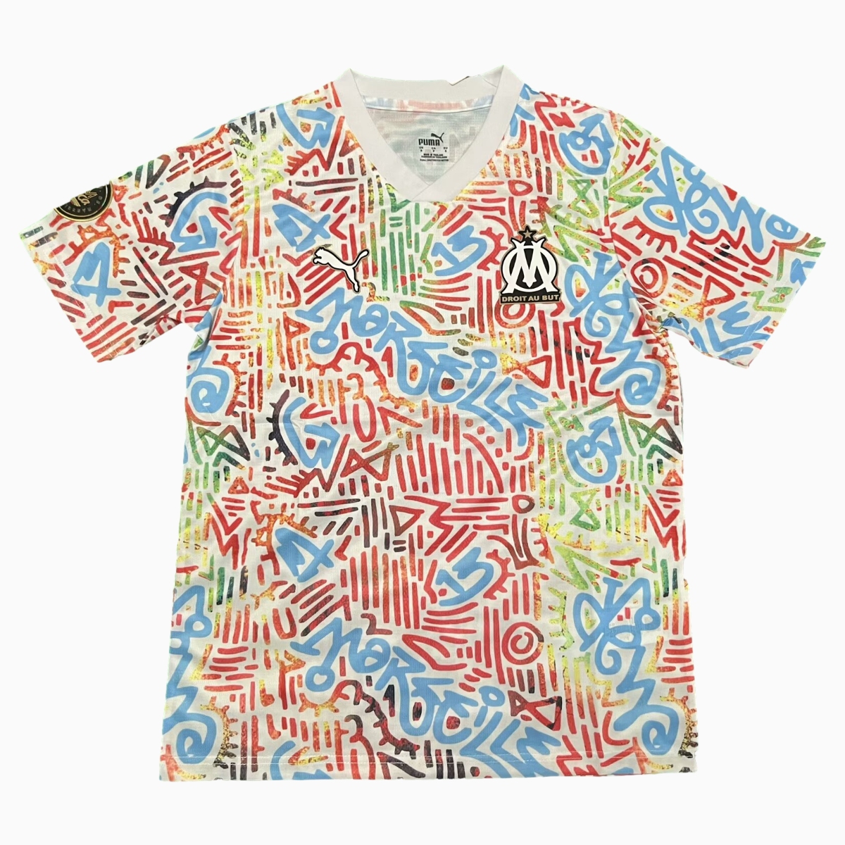 unitedfutballjersey-Marseille 24-25 Color Graffiti Pre-match Training Jersey - Fans Version