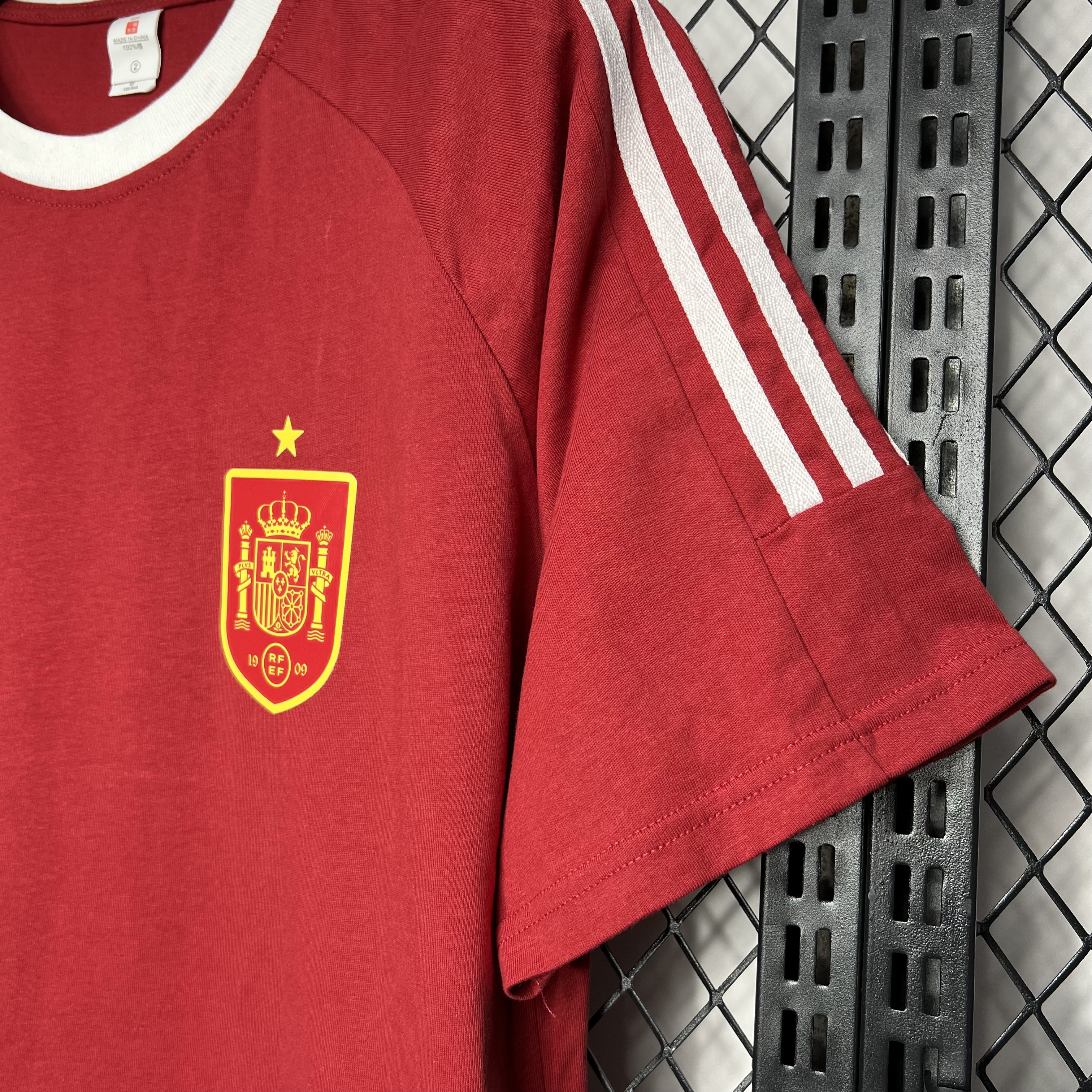 Spain 2024 Euro Red Retro Style Jersey - Fans Version:football jersey mysite: unitedjerseyfootball 邓江浪:football