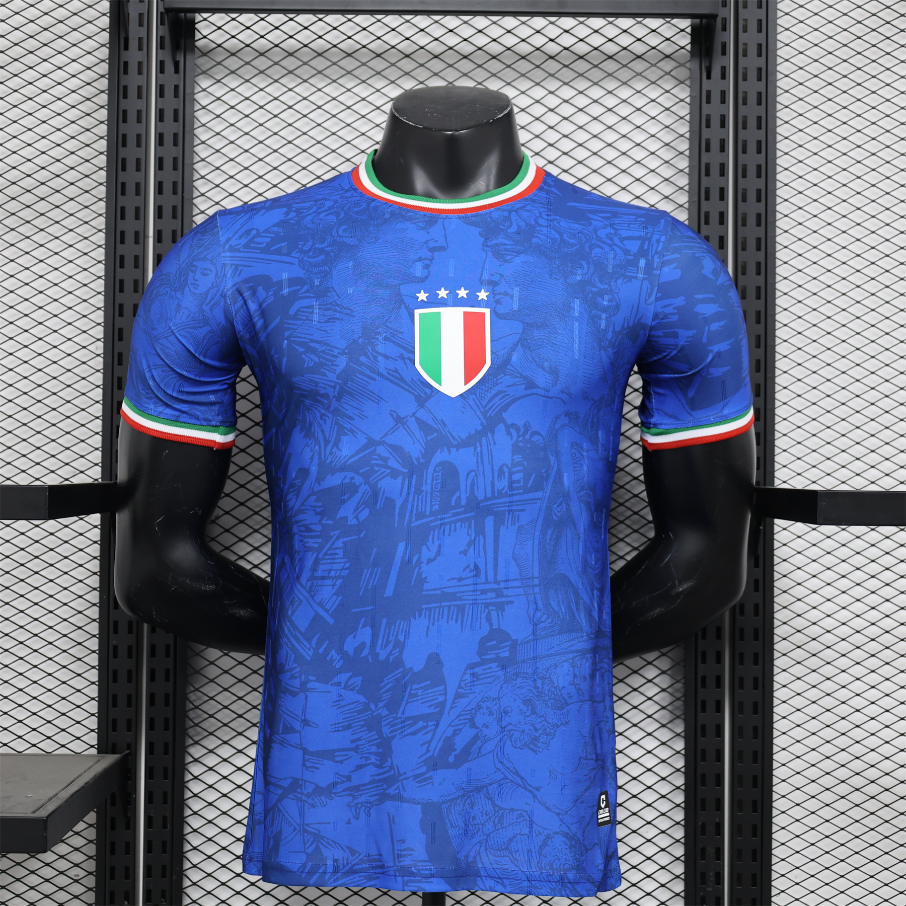 SIUjerseys-Italy 2024 Blue Special Edition Jersey - Player Version