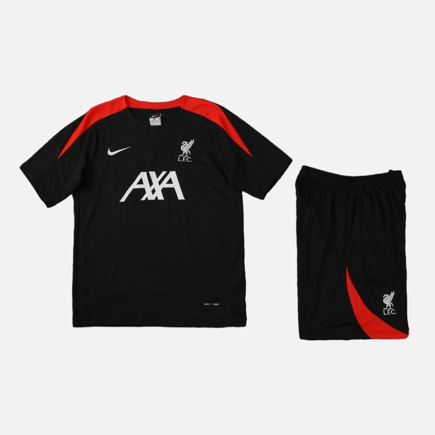 JerseysGala.com | Liver.pool 24-25 Short-Sleeve Training Set - Black -Customize Name, Number and Patch | Worldwide Shipping