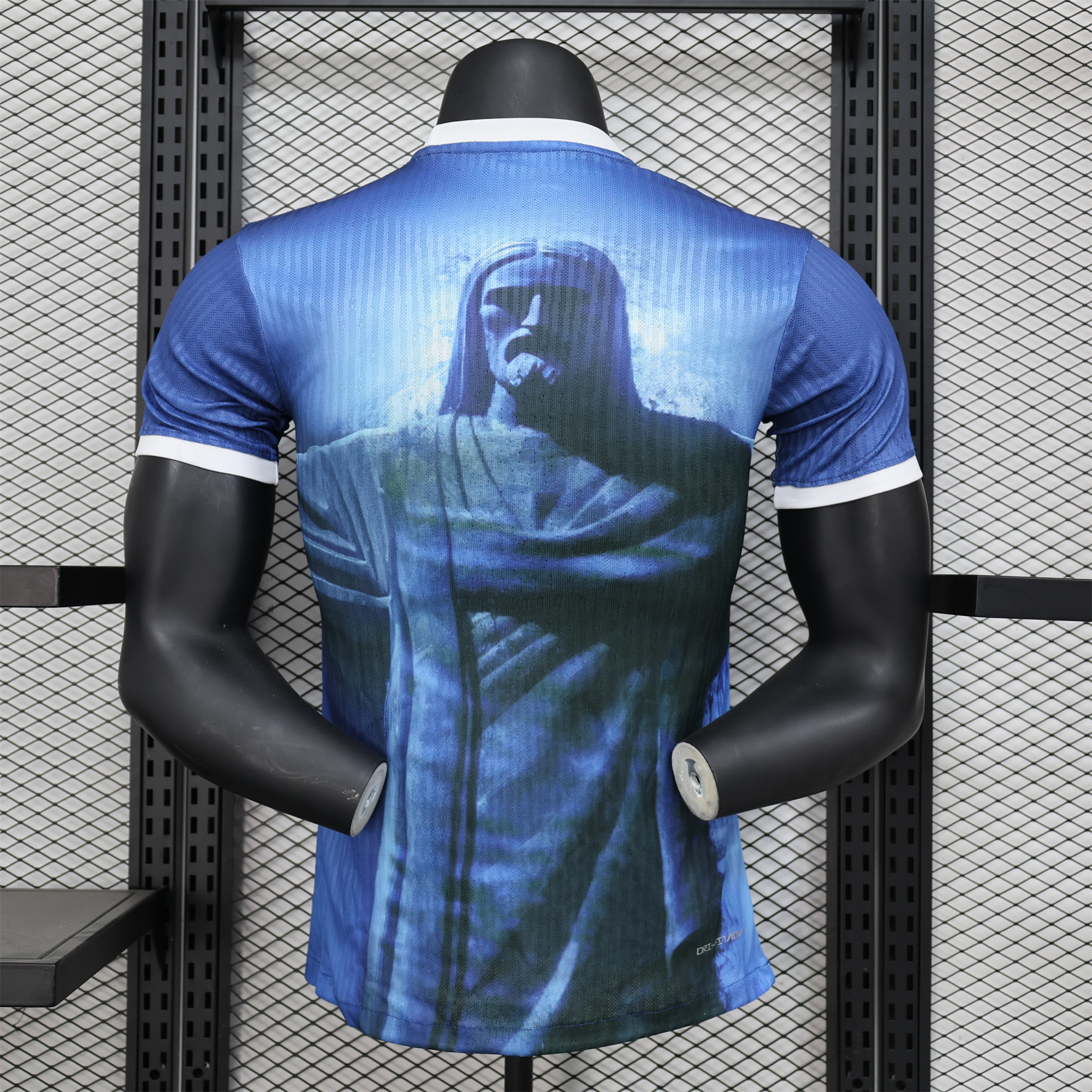 ManixJersey.com | Brazil 2024 Blue Christ the Redeemer Statue Jersey - Player Version -Customize Name, Number and Patch | Worldwide Shipping
