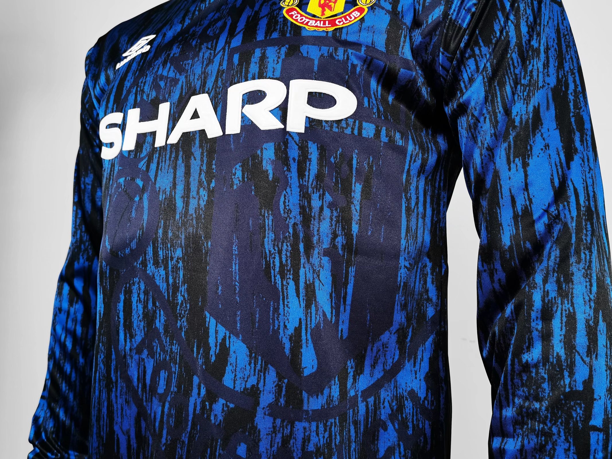 SIUjerseys-Retro Manchester United 92-94 Away Long Sleeve Jersey