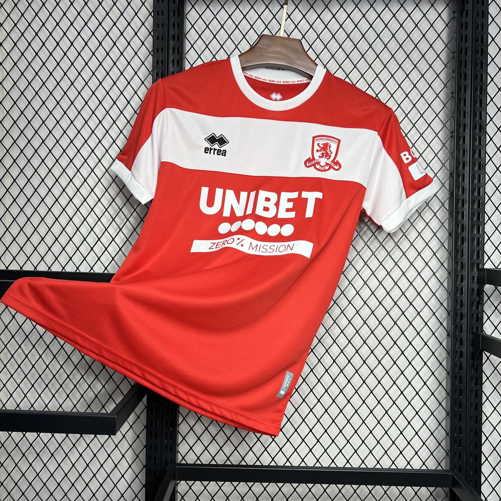SIUjerseys-Middlesbrough 24-25 Home Stadium Jersey - Fans Version