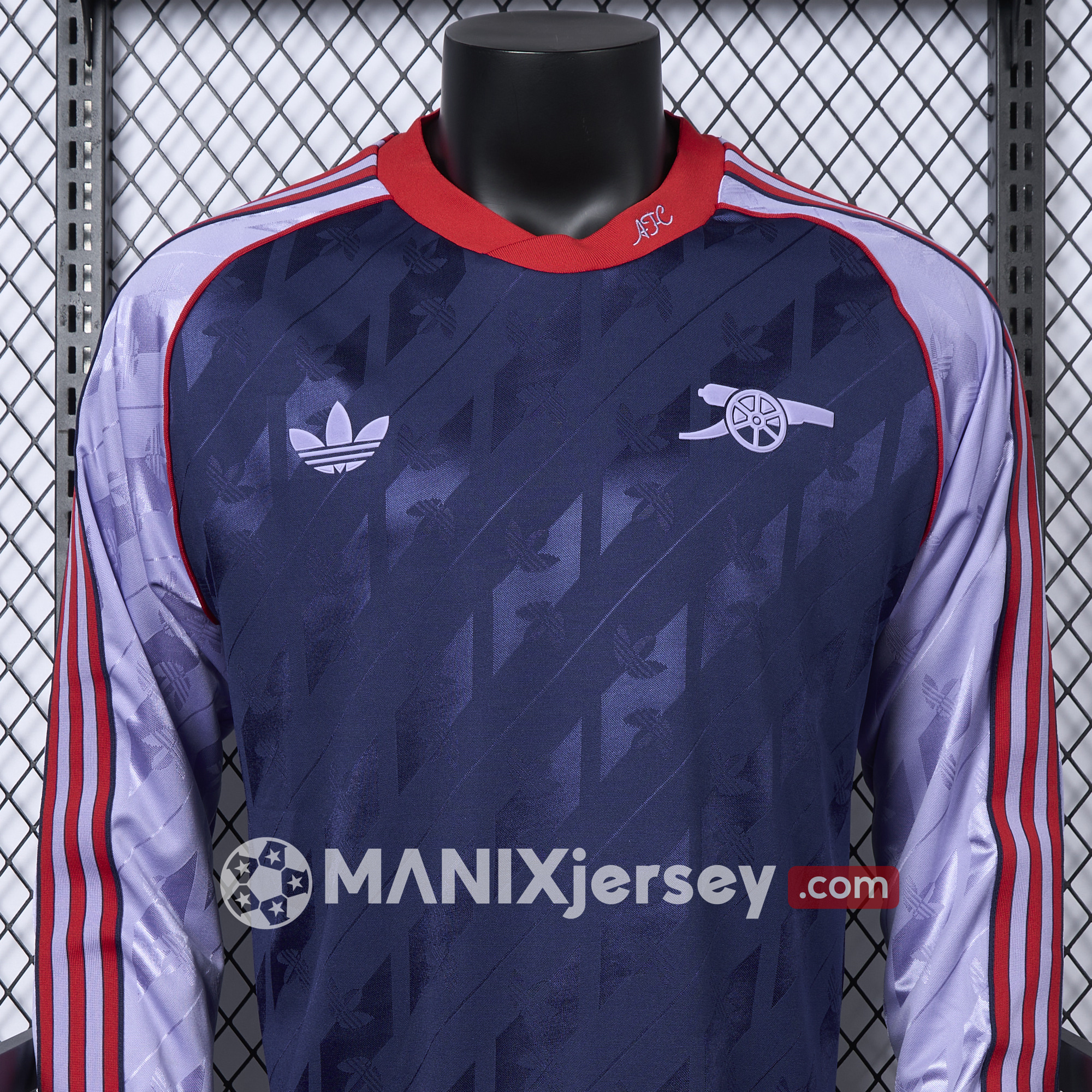 ManixJersey.com | Arsenal 24-25 Originals LFSTLR Long Sleeve Purple Jersey - Player Version -Customize Name, Number and Patch | Worldwide Shipping
