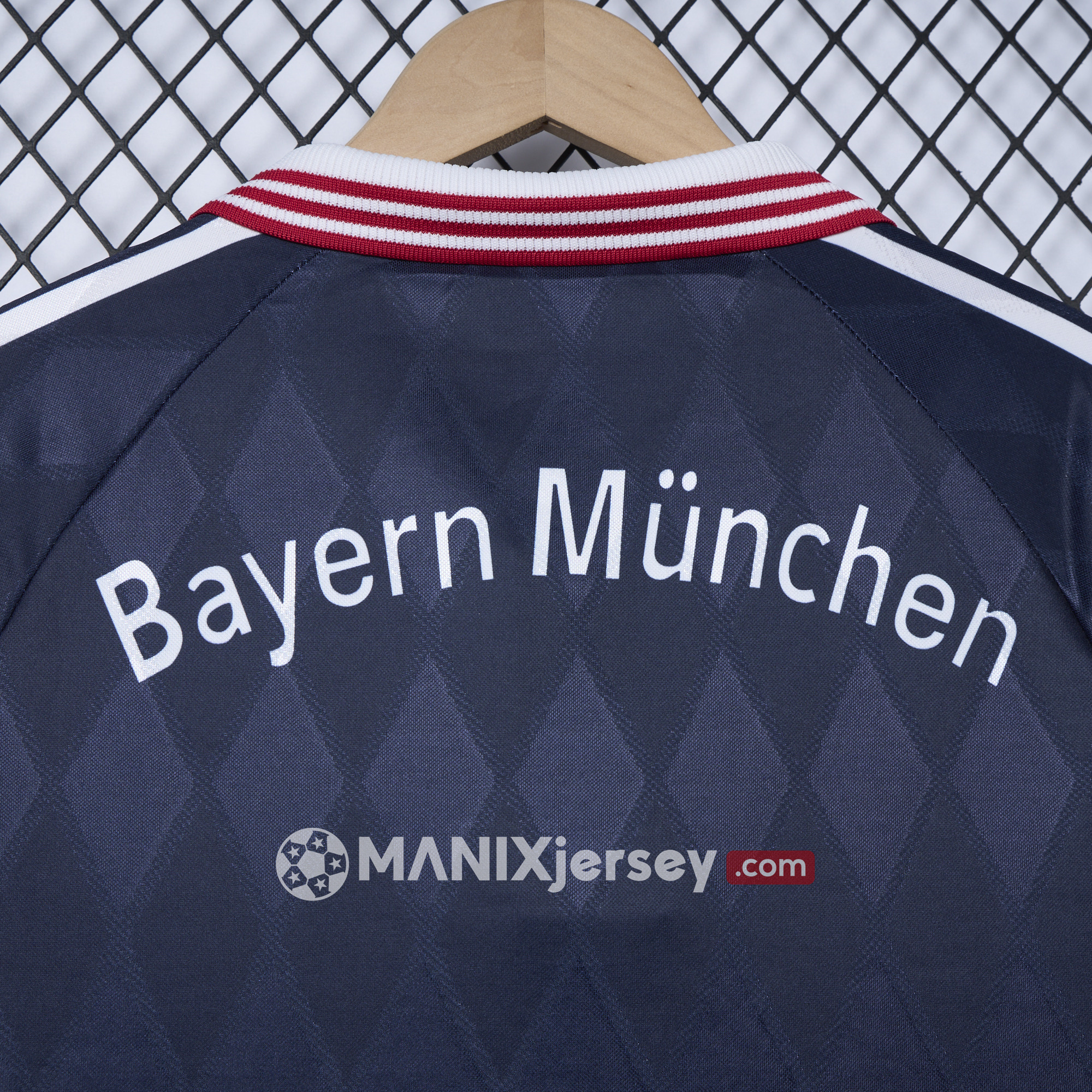 ManixJersey.com | Retro Bayern Munich 1997-99 Home Long Jersey -Customize Name, Number and Patch | Worldwide Shipping