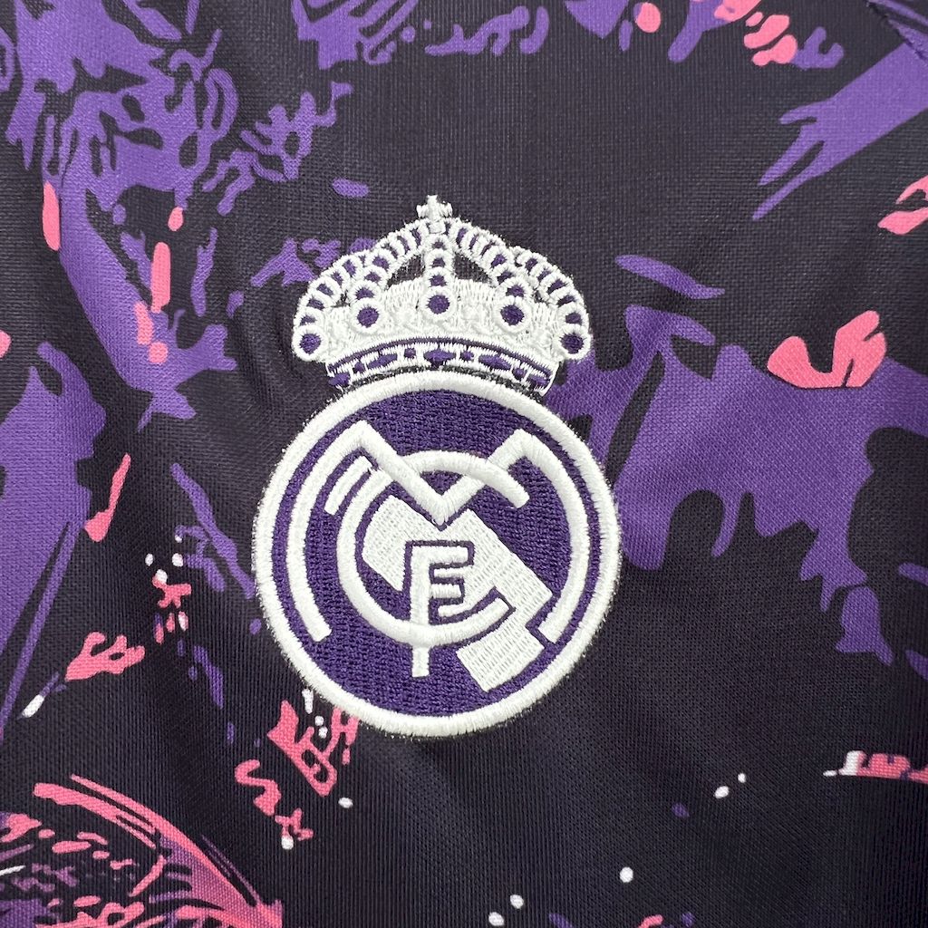 ManixJersey.com | Real Madrid 24-25 Pink & Purple & Black Special Edition Jersey -Customize Name, Number and Patch | Worldwide Shipping