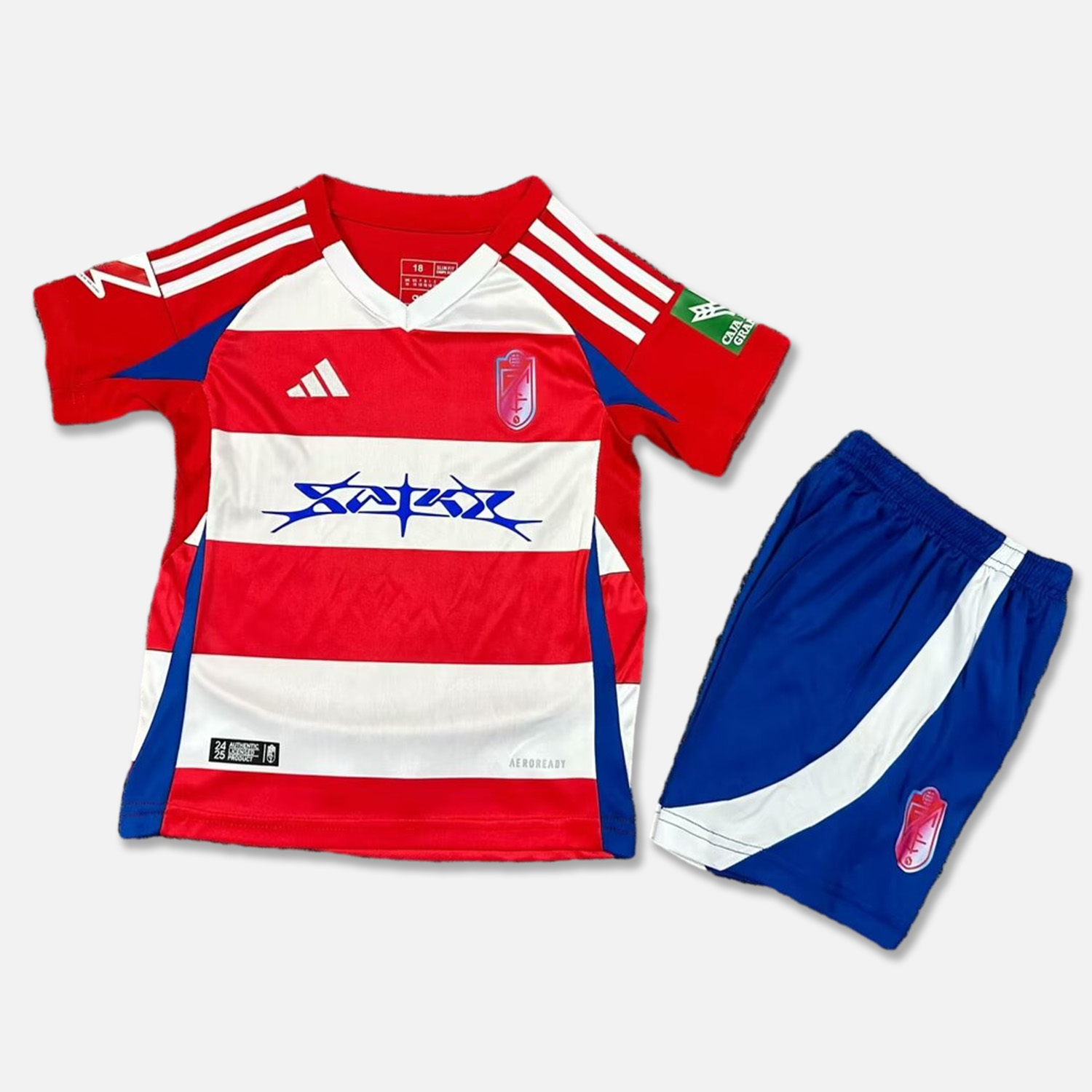 ManixJersey.com | Granada CF 24-25 Home Kids Kit -Customize Name, Number and Patch | Worldwide Shipping