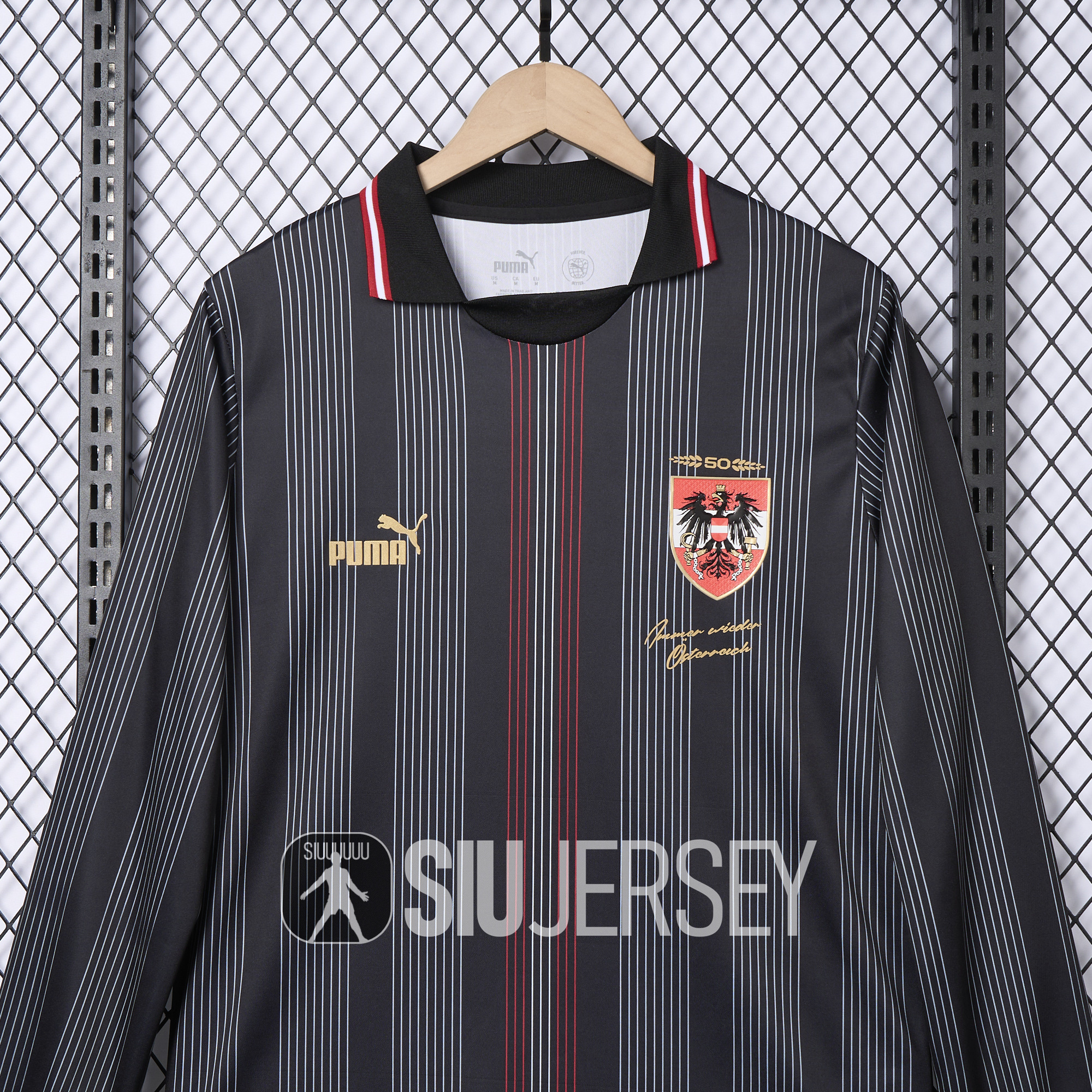 SIUjerseys-Austria 2024 50th Anniversary Long Sleeve Jersey - Fans Version