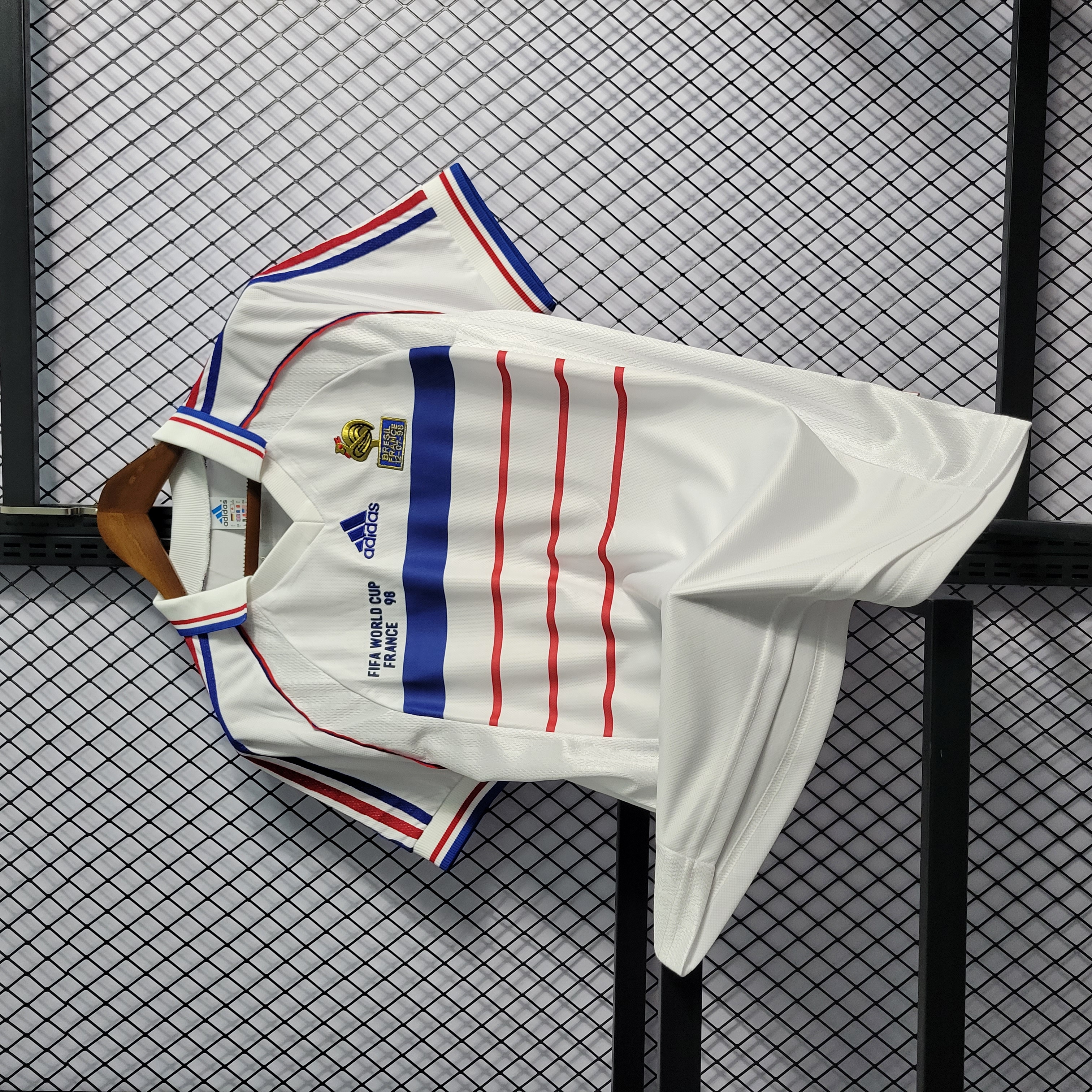 SIUjerseys-Retro France 1998 Away Stadium Jersey