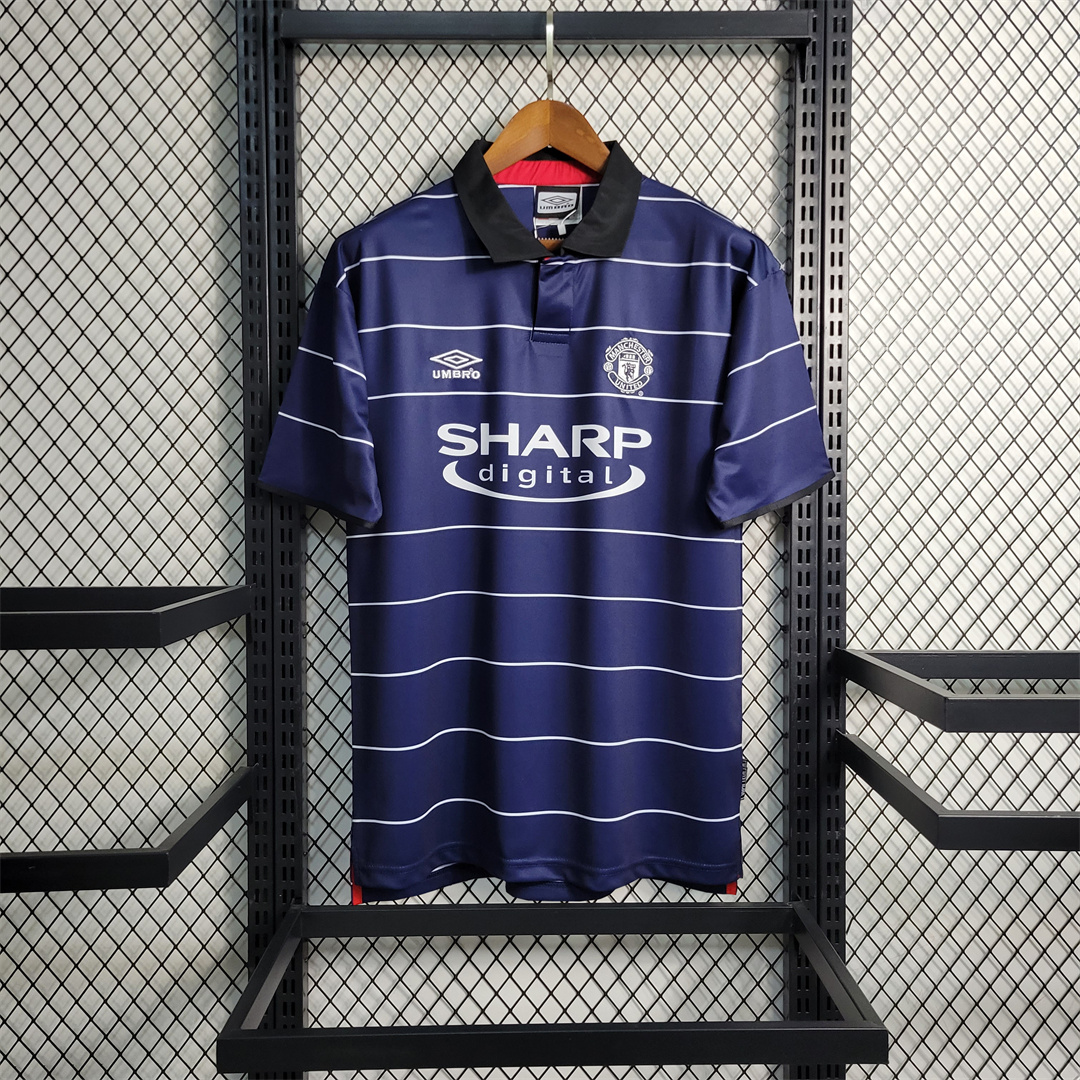 ManixJersey.com | Retro Manchester United 99-00 Away Jersey -Customize Name, Number and Patch | Worldwide Shipping