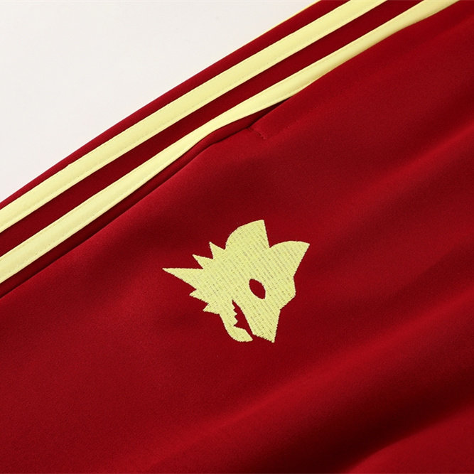 ManixJersey.com | Roma 24-25 Vintage Jacket Training Tracksuit - Red -Customize Name, Number and Patch | Worldwide Shipping