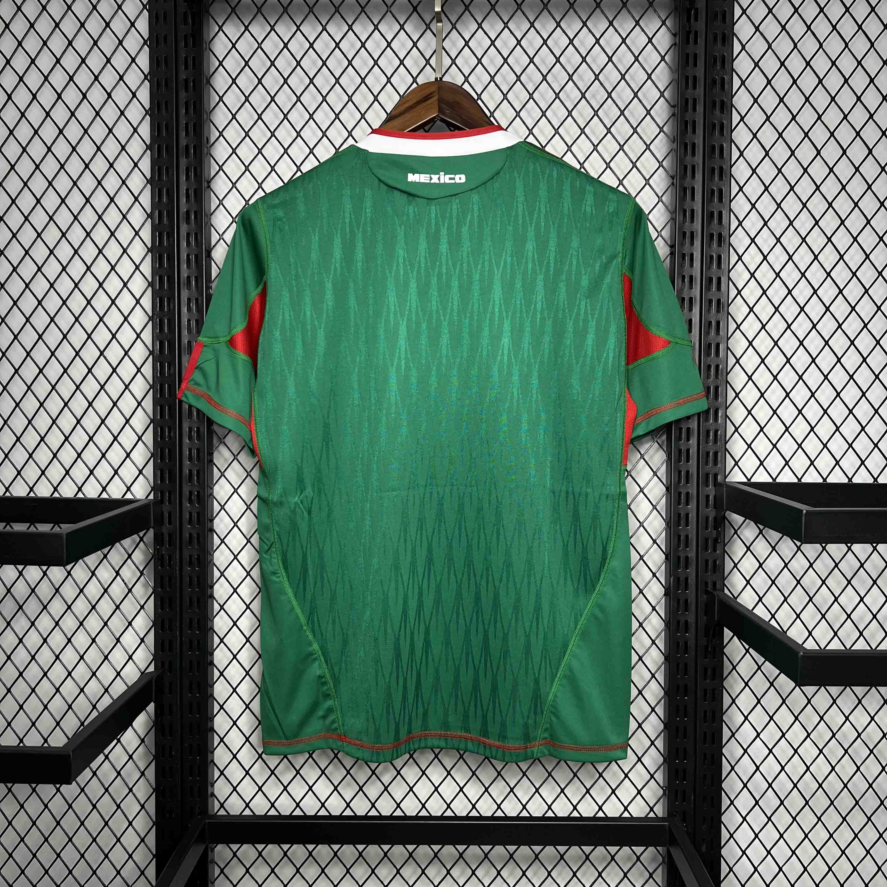 ManixJersey.com | Retro Mexico 2010 Home Stadium Jersey -Customize Name, Number and Patch | Worldwide Shipping