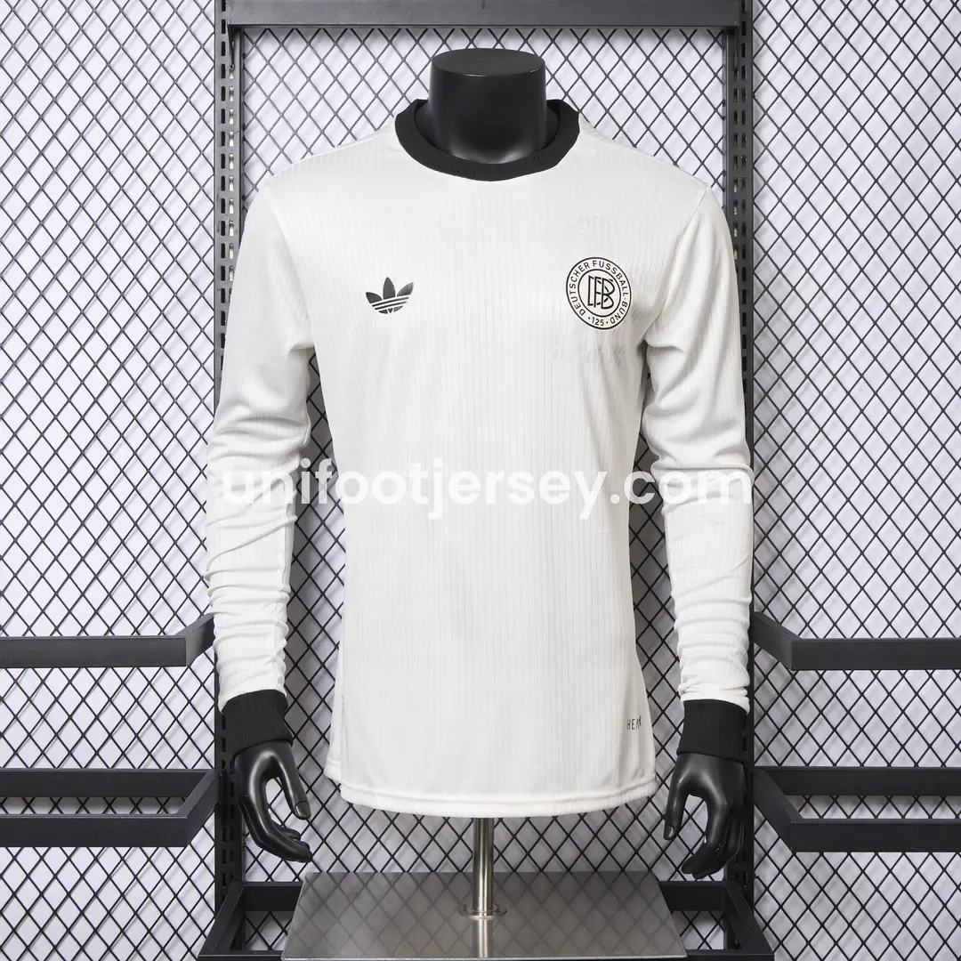 Germany 2025 125-Year Anniversary Commemorative Edition Long Sleeve Jersey - Player Version:football jersey mysite: unitedjerseyfootball 邓江浪:football