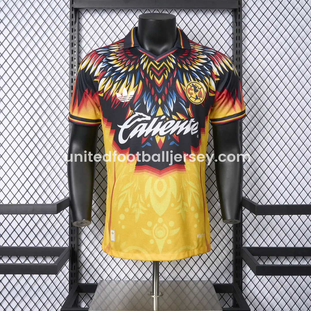 Club América 25-26 LAS AGUILAS Yellow Special Edition Jersey - Player Version:football jersey mysite: unitedjerseyfootball 邓江浪:football