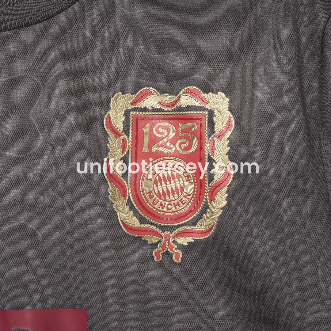 Bayern Munich 2025 Grey 125th Anniversary Jersey - Fans Version:football jersey mysite: unitedjerseyfootball 邓江浪:football