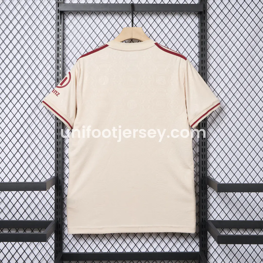 Bayern Munich 2025 Apricot 125th Anniversary Jersey - Fans Version:football jersey mysite: unitedjerseyfootball 邓江浪:football