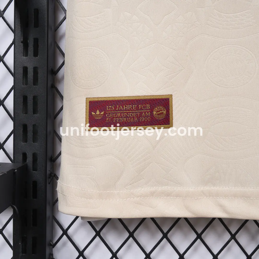 Bayern Munich 2025 Apricot 125th Anniversary Jersey - Fans Version:football jersey mysite: unitedjerseyfootball 邓江浪:football