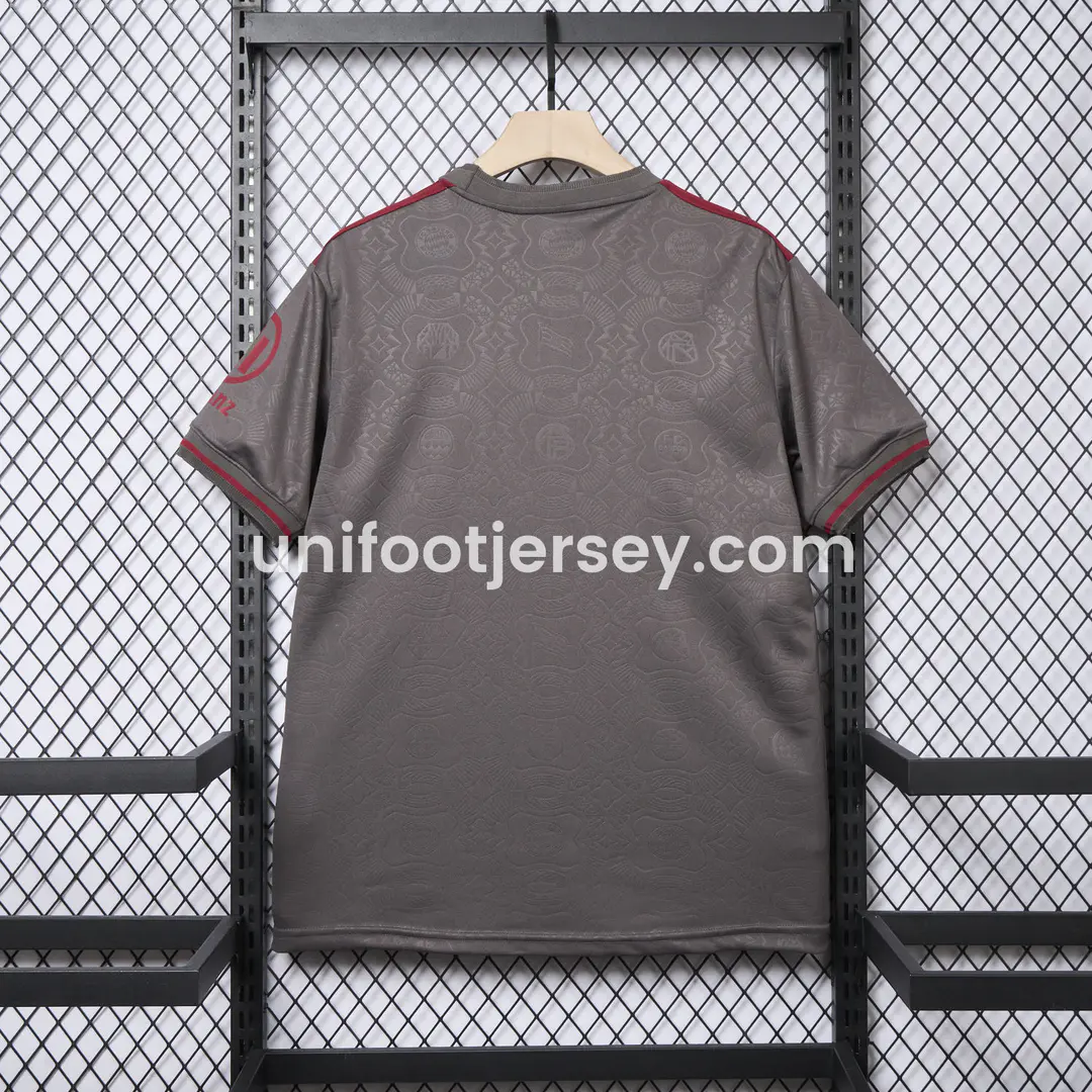 Bayern Munich 2025 Grey 125th Anniversary Jersey - Fans Version:football jersey mysite: unitedjerseyfootball 邓江浪:football