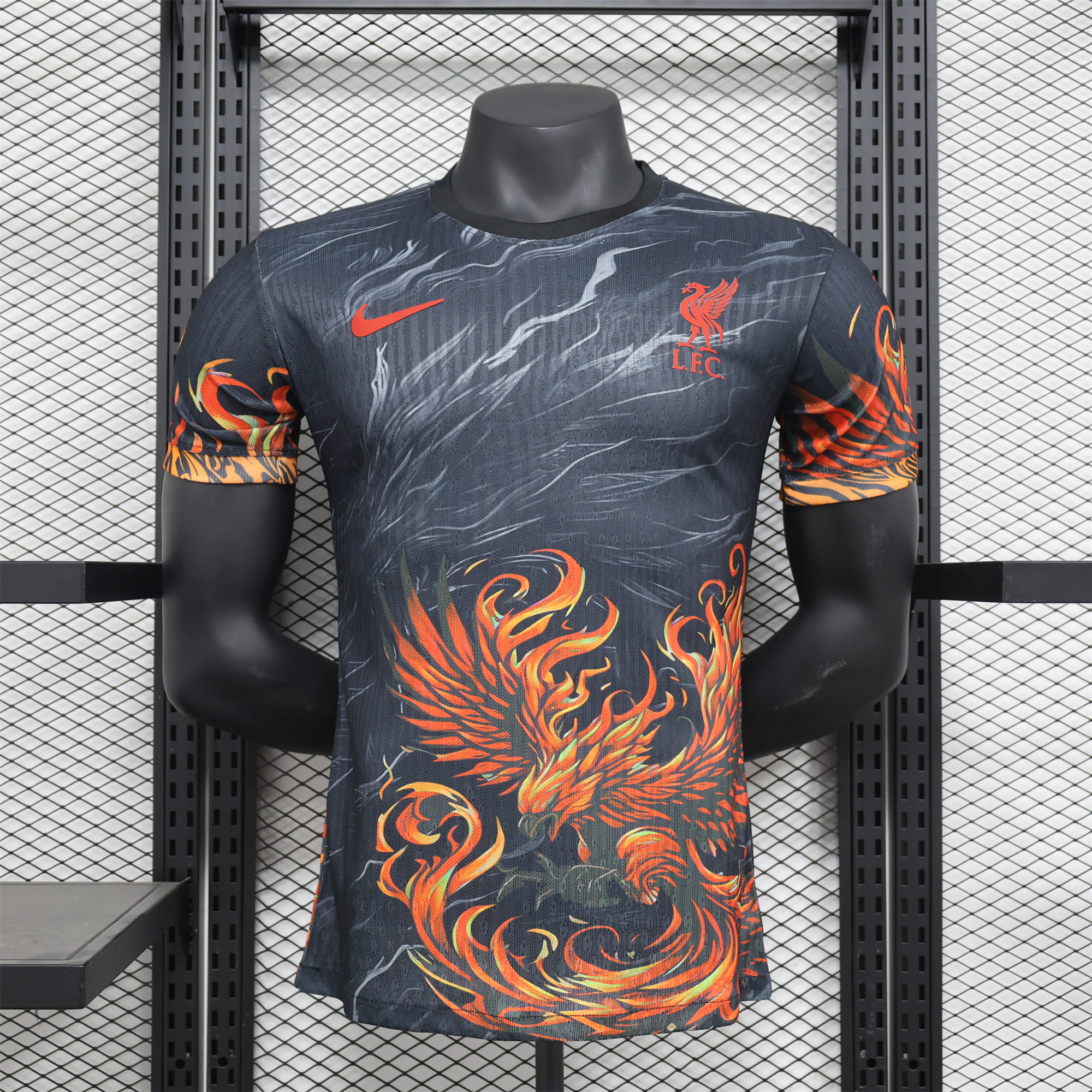 JerseysGala.com | Liver.pool 24-25 Red and Black Phoenix Jersey - Player Version -Customize Name, Number and Patch | Worldwide Shipping