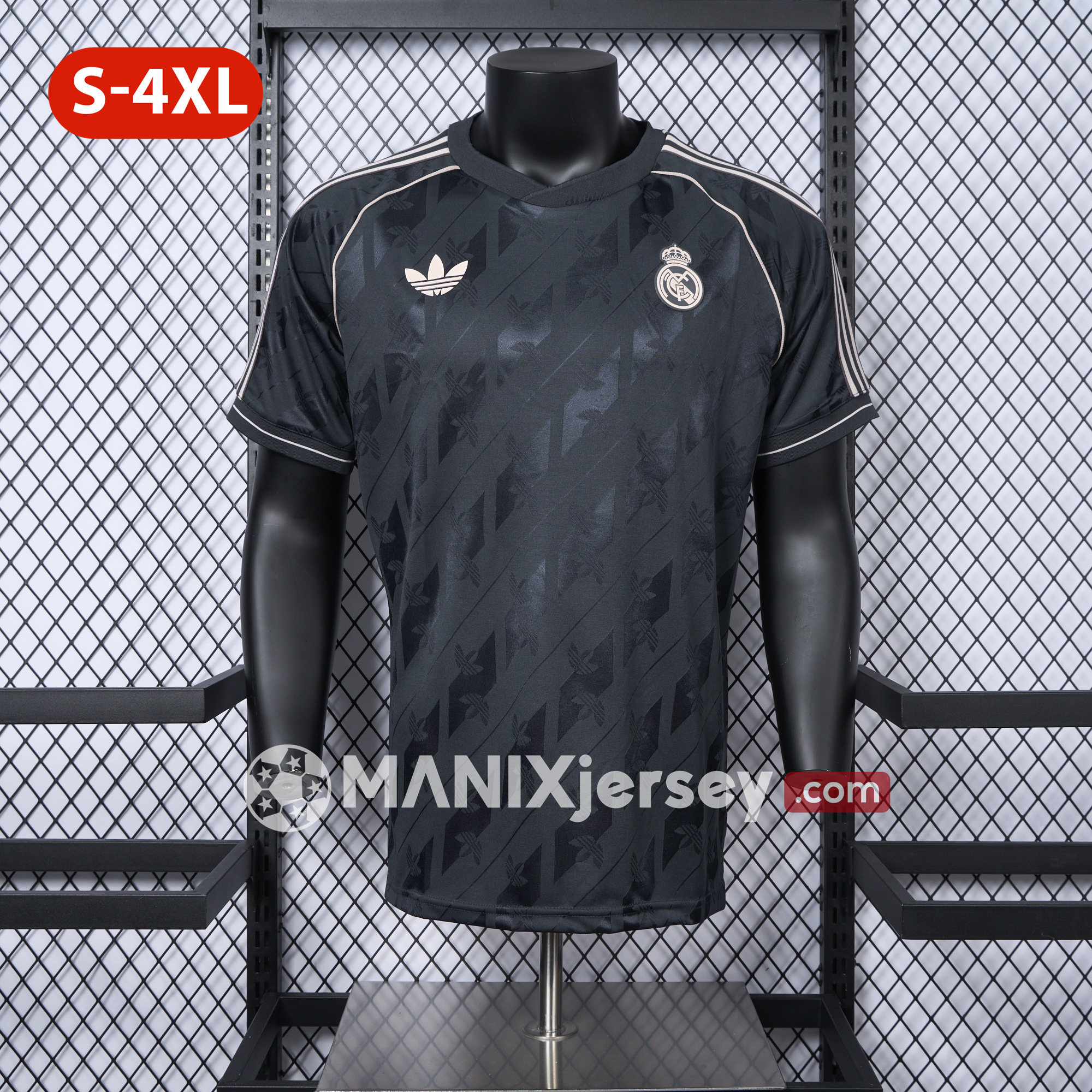 ManixJersey.com | Real Madrid 24-25 Originals LFSTLR Jersey Charcoal - Player Version -Customize Name, Number and Patch | Worldwide Shipping
