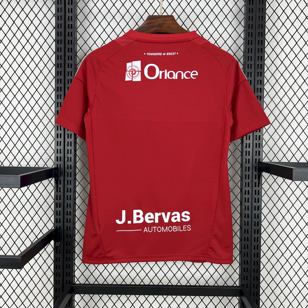 ManixJersey.com | Stade Brestois 24-25 Home Jersey - Fans Version -Customize Name, Number and Patch | Worldwide Shipping