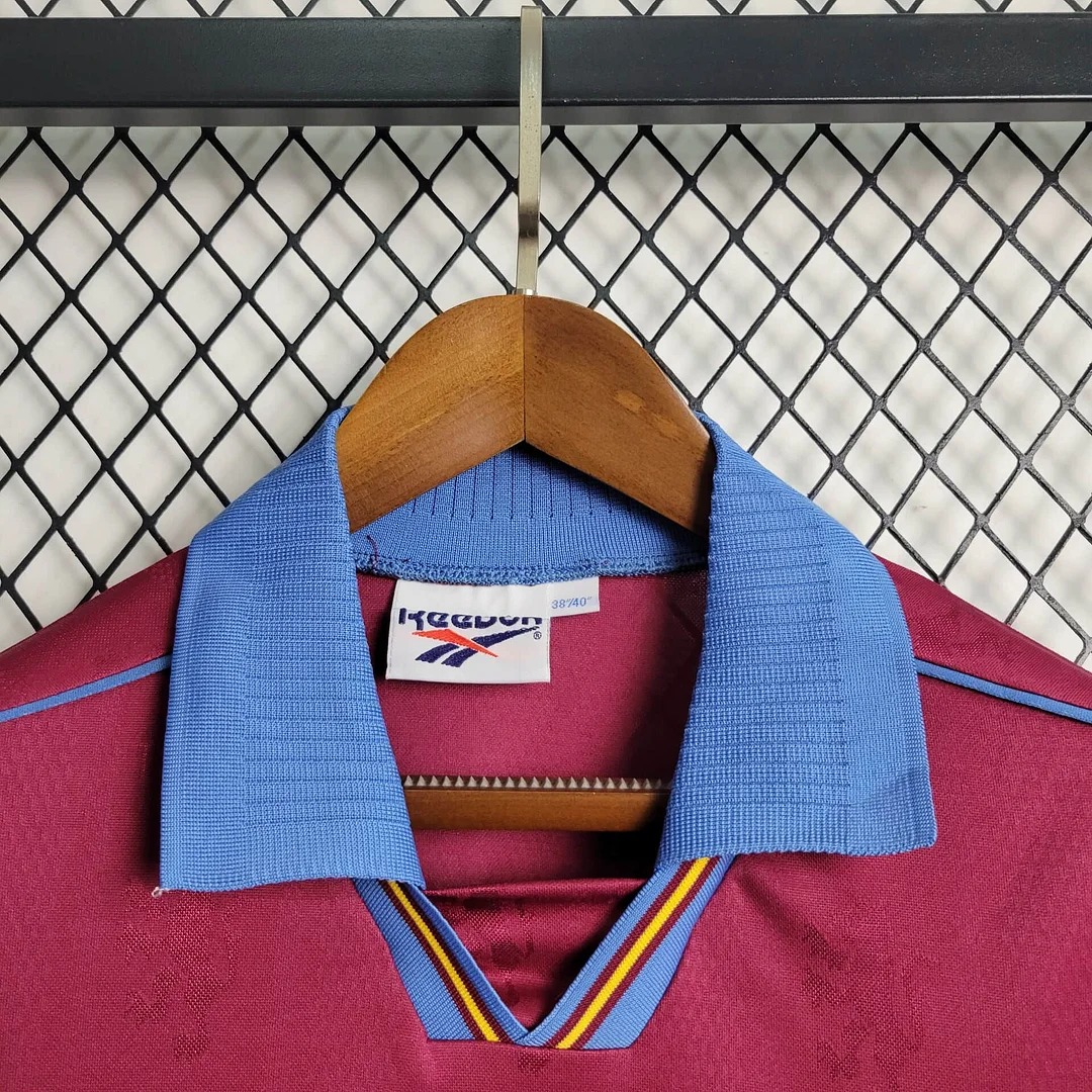 JerseysGala.com | Retro Aston Villa 1995-97 Home Stadium Jersey -Customize Name, Number and Patch | Worldwide Shipping