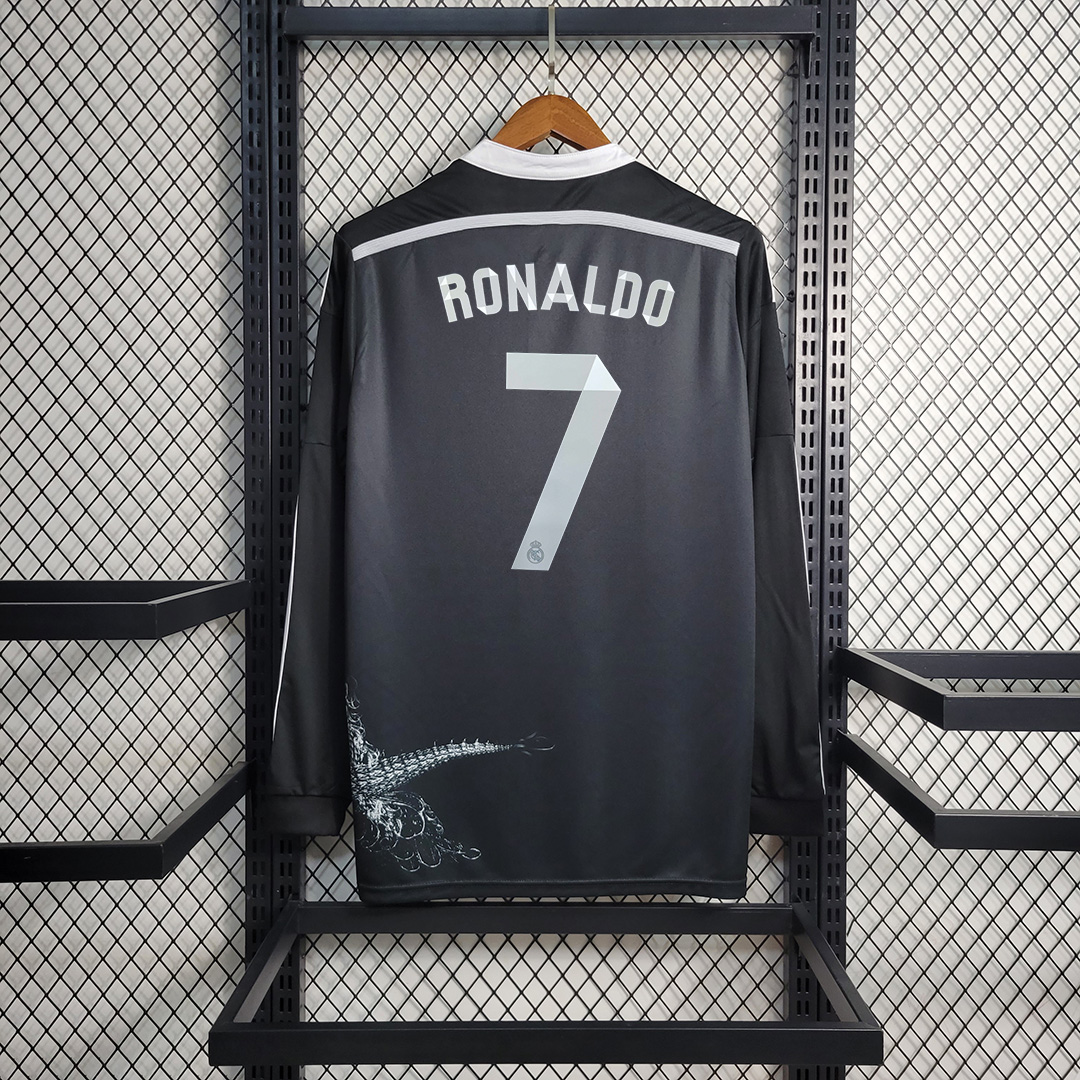 JerseysGala.com | Real Madrid Retro 14-15 Third Away Long Sleeve Jersey -Customize Name, Number and Patch | Worldwide Shipping