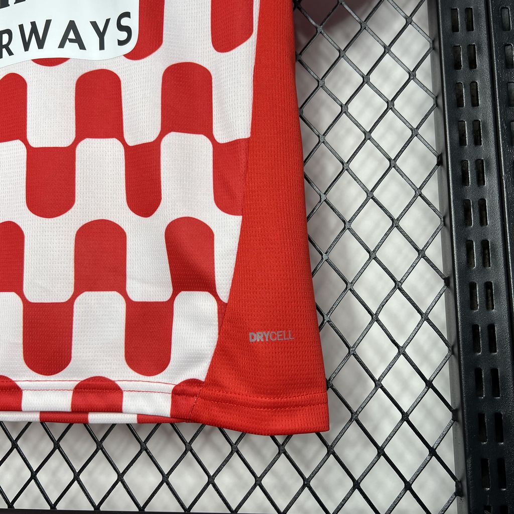 ManixJersey.com | Girona 24-25 Home Stadium Kids Kit -Customize Name, Number and Patch | Worldwide Shipping