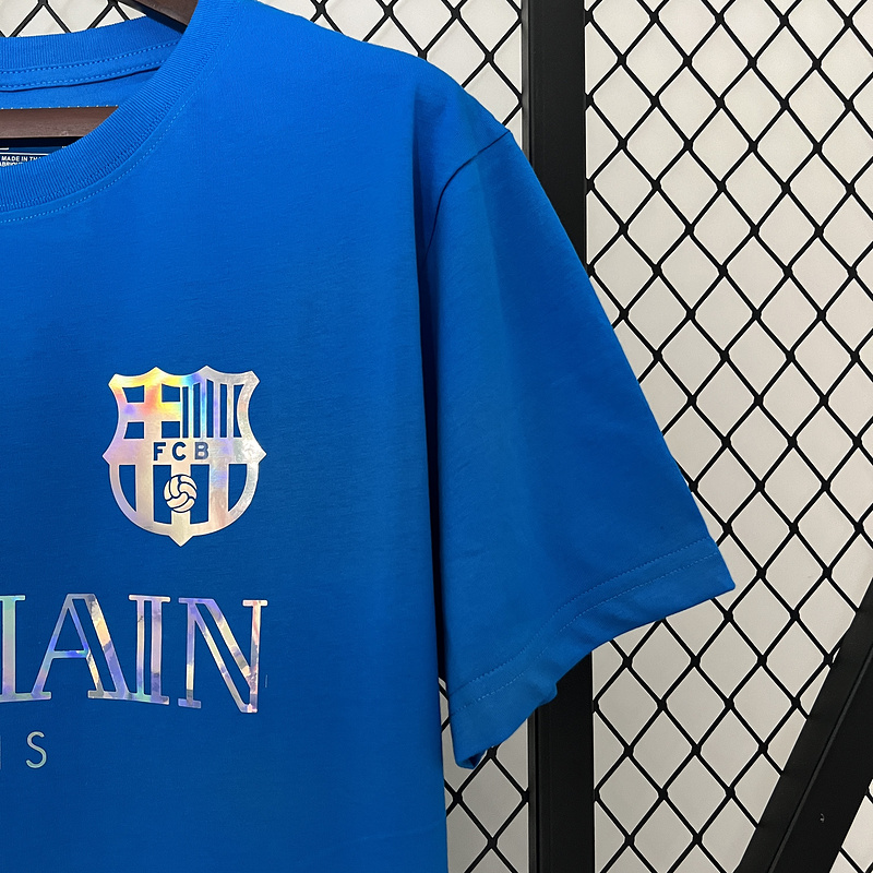 SIUjerseys-Barcelona X BALMAIN Special Edition Shirt