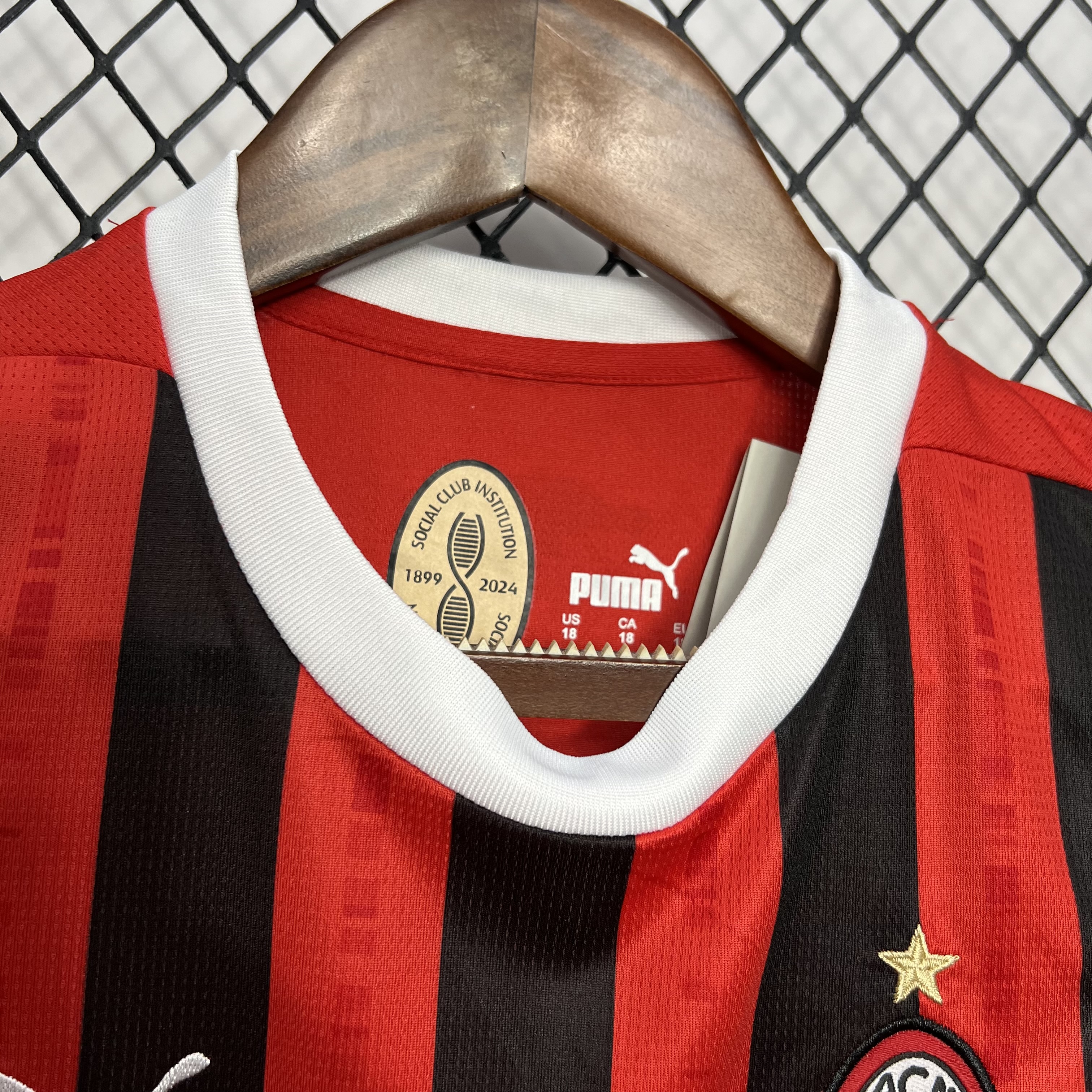 ManixJersey.com | AC Milan 24-25 Home Stadium Kids Kit -Customize Name, Number and Patch | Worldwide Shipping