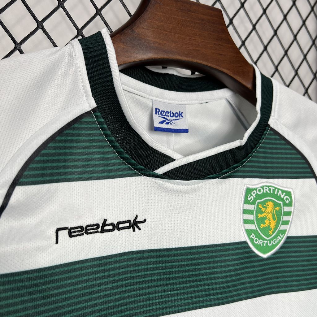 SIUjerseys-Retro Sporting CP 2001-03 Home Stadium Kids Kit