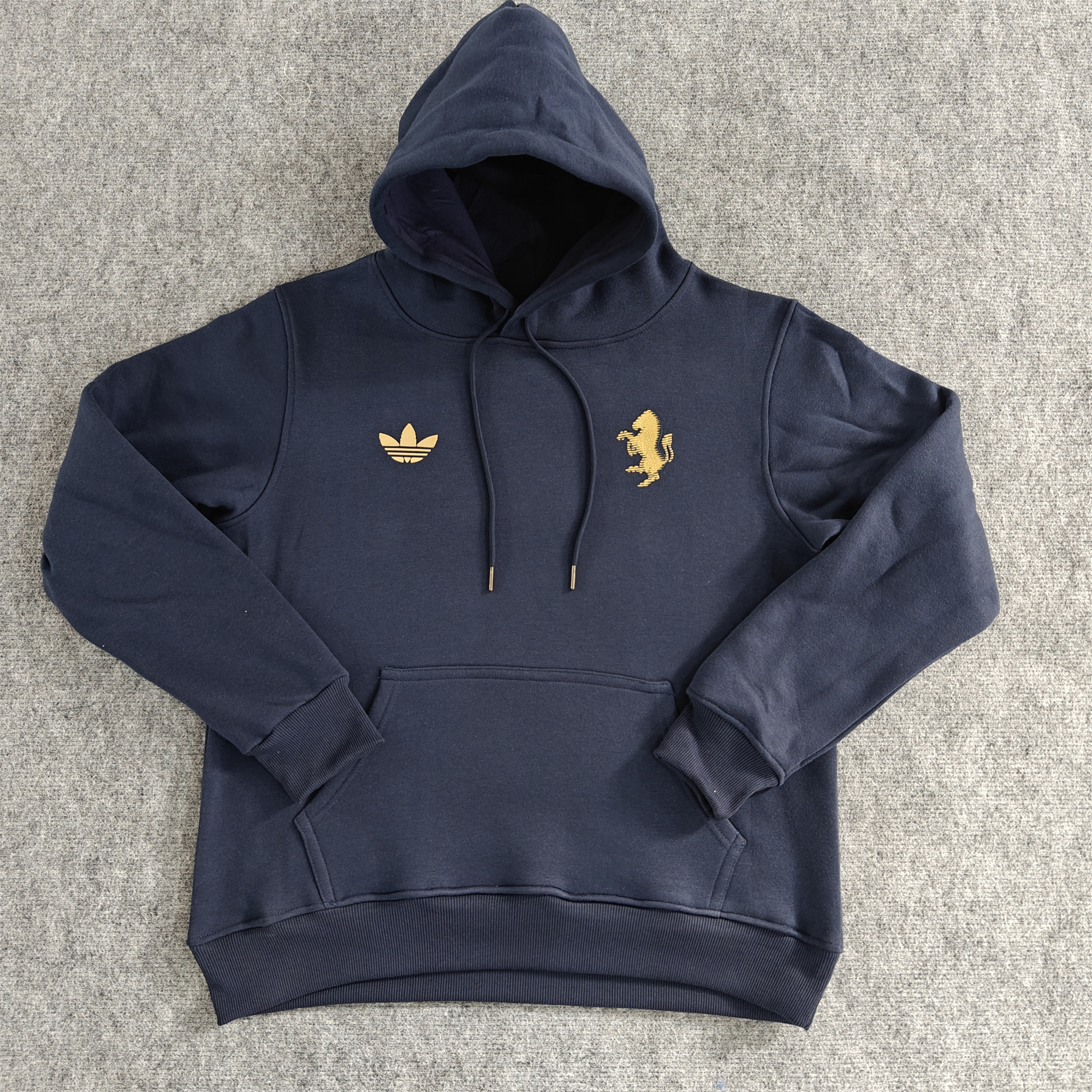 JerseysGala.com | Juventus 24-25 Vintage Style Hoodie - Deep Blue -Customize Name, Number and Patch | Worldwide Shipping