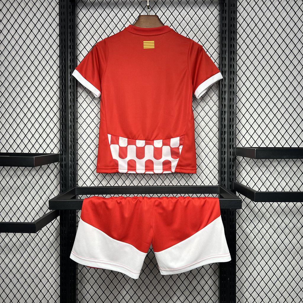 ManixJersey.com | Girona 24-25 Home Stadium Kids Kit -Customize Name, Number and Patch | Worldwide Shipping