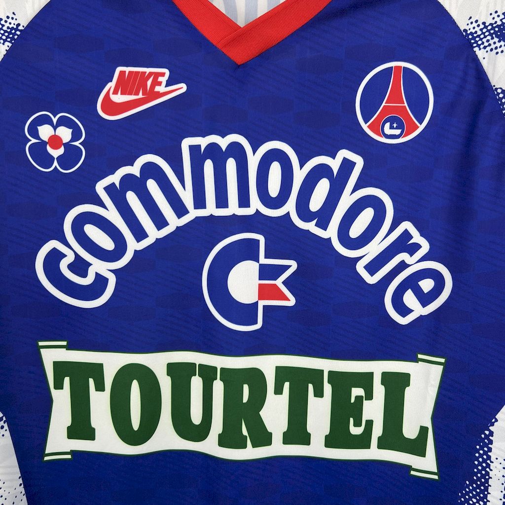 ManixJersey.com | Retro Paris Saint-Germain PSG 1992-93 Away Jersey -Customize Name, Number and Patch | Worldwide Shipping