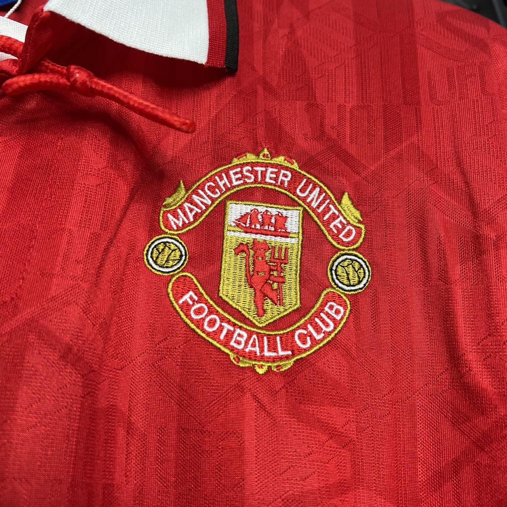Higojerseys-Retro Manchester United 92-94 Home Jersey
