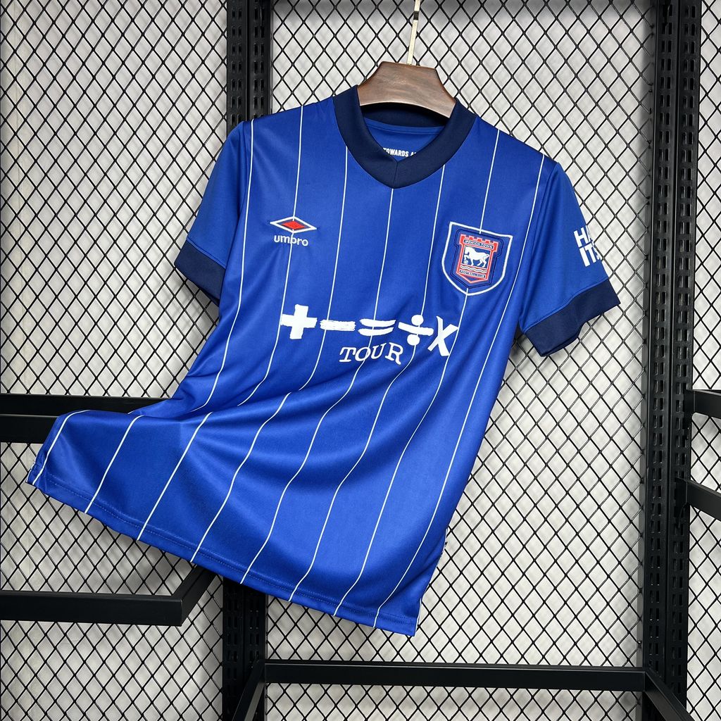 ManixJersey.com | Ipswich Town 24-25 Home Stadium Jersey - Fans Version -Customize Name, Number and Patch | Worldwide Shipping